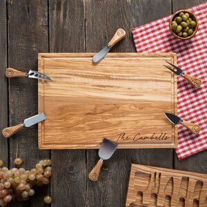 Personalized Olive Wood Cutting Board